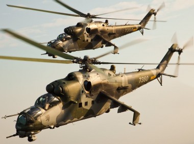 В Конго разбились два российских вертолета Ми-24
