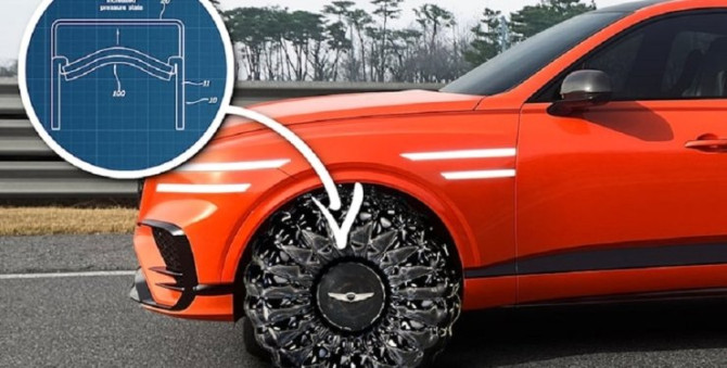 Hyundai створили унікальні автомобільні колеса із захистом від проколу шин